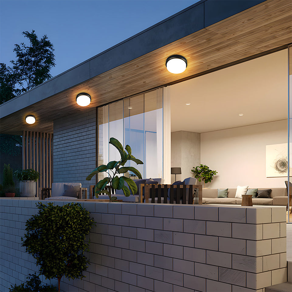 Luminaria Exterior Impermeable Montaje Dual