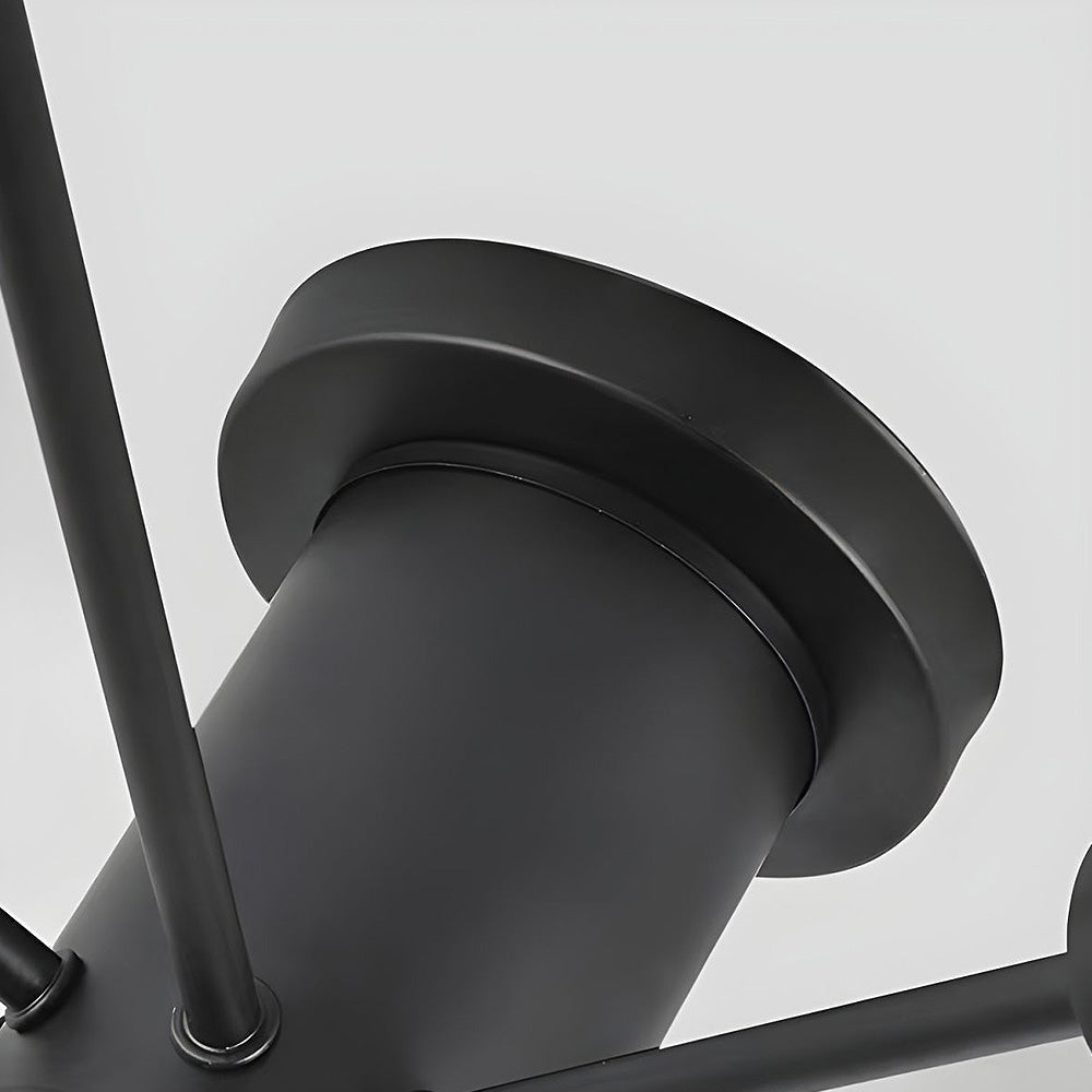 Lámpara colgante semiempotrada dorada