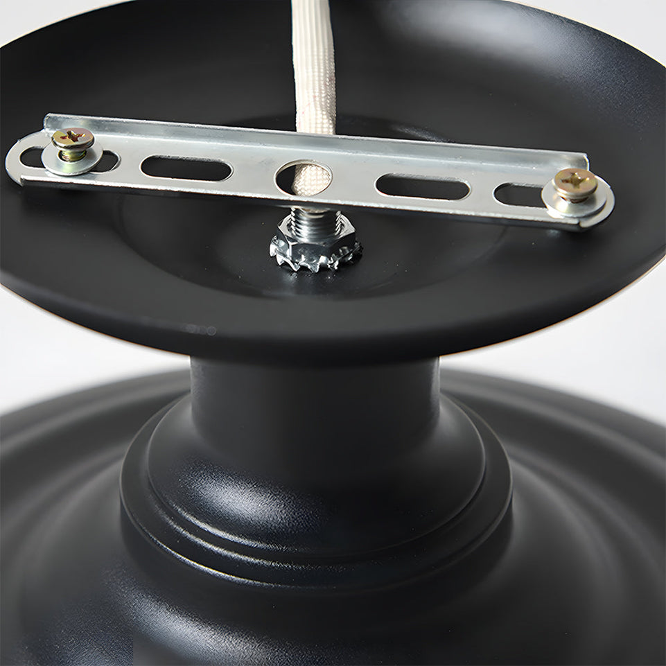 Luz Industrial Empotrada Acero Negro