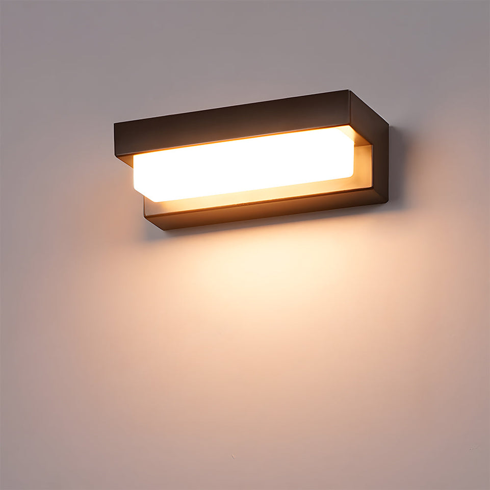 Aplique Solar Lineal LED Negro