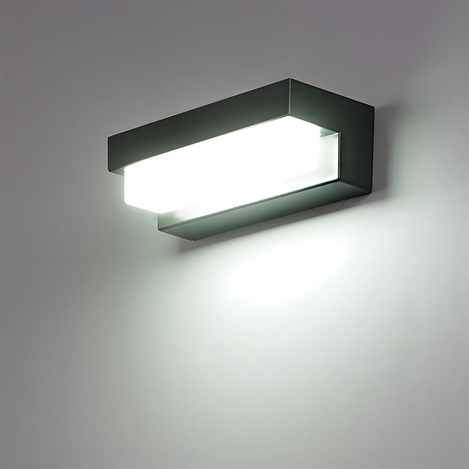 Aplique Solar Lineal LED Negro