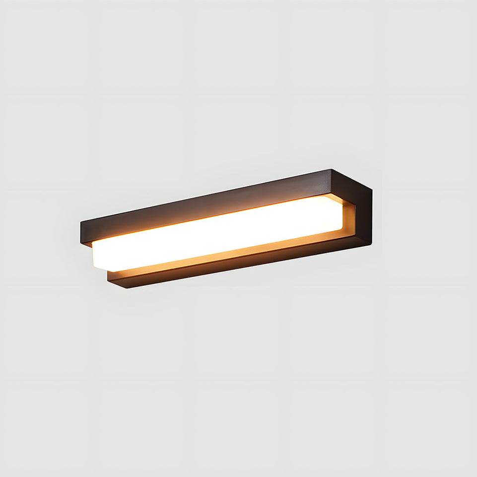 Aplique Solar Lineal LED Negro