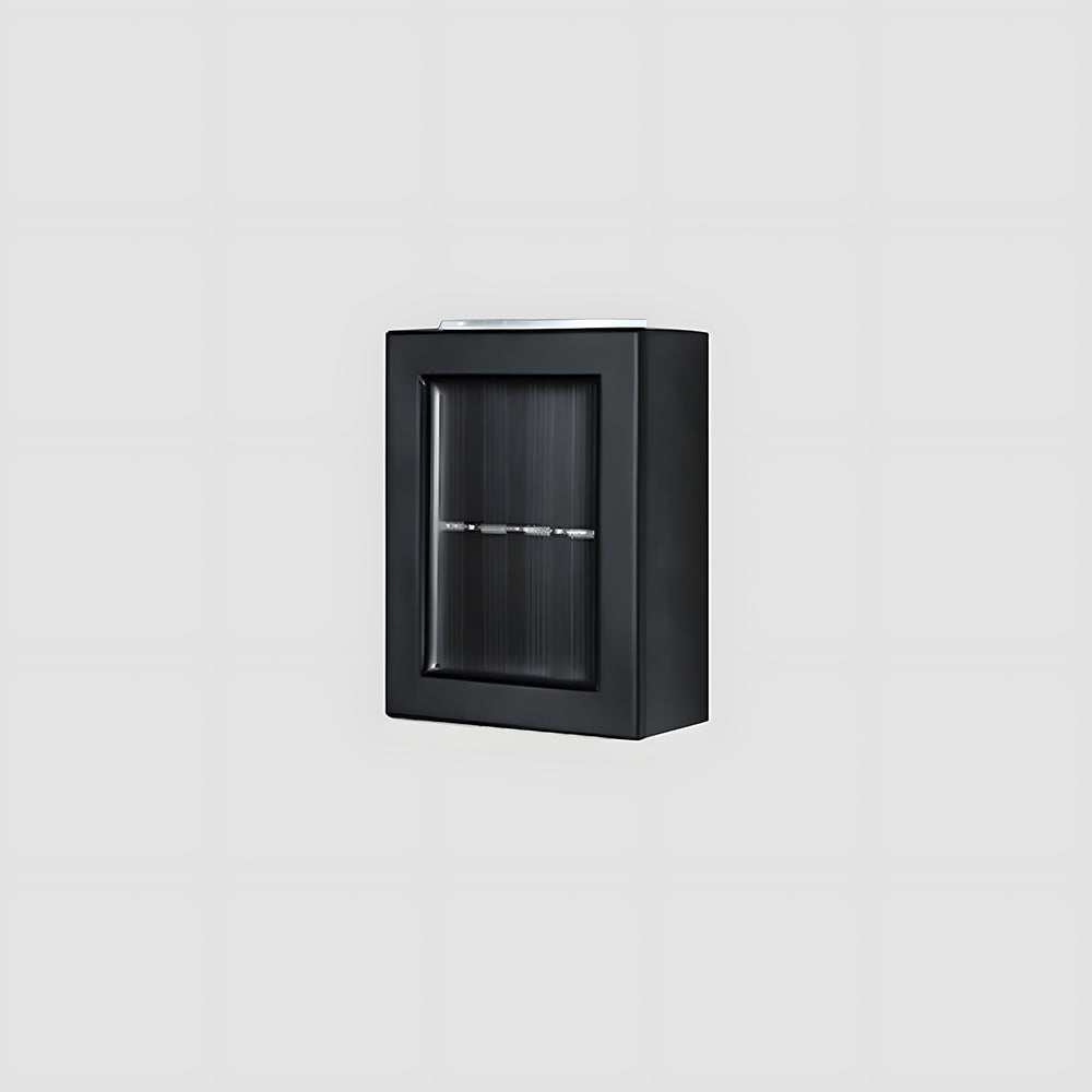 Aplique Solar Negro Arriba Abajo