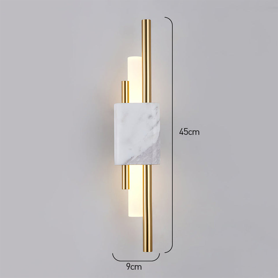 Aplique de pared LED en mármol contemporáneo