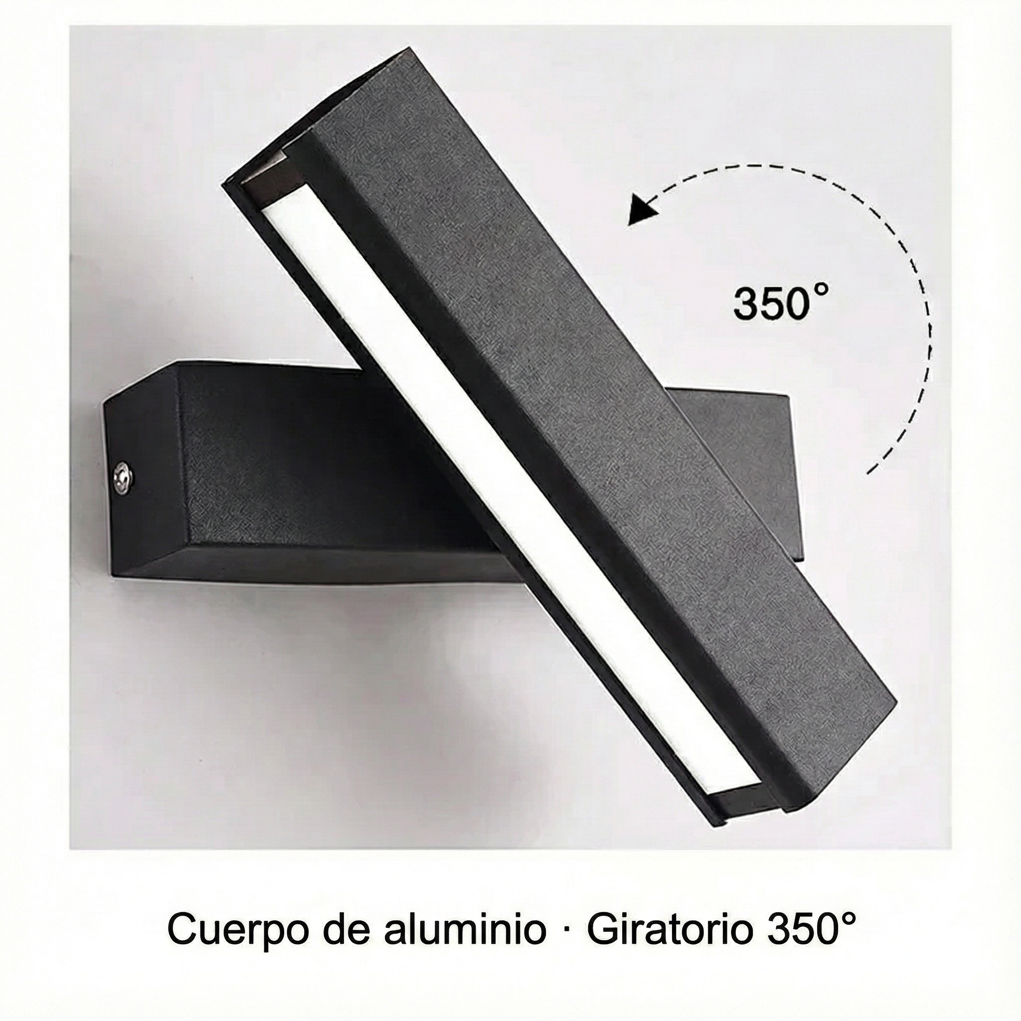 Luminaria de pared LED en acrílico