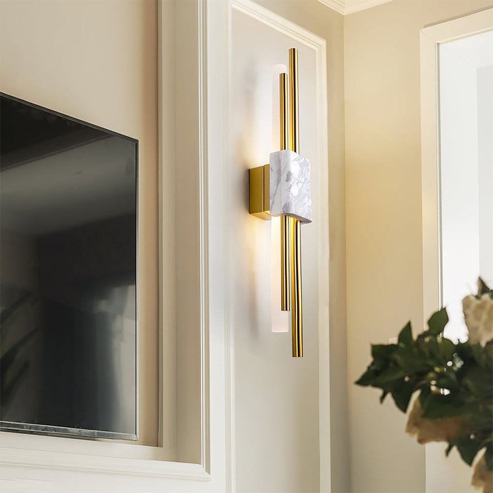 Aplique de pared LED en mármol contemporáneo