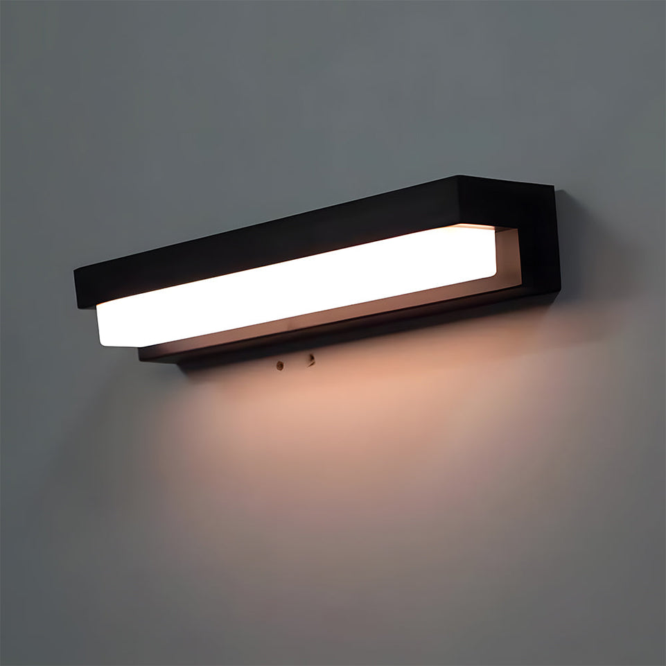 Aplique Solar Lineal LED Negro
