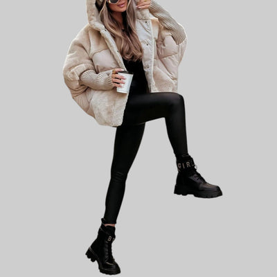 Chaqueta Bomber Riley para Invierno: Cálida, Moderna, con Capucha y Diseño Multicolor