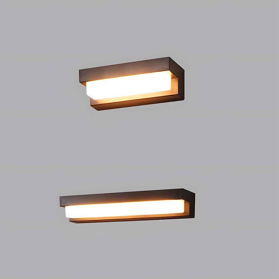 Aplique Solar Lineal LED Negro