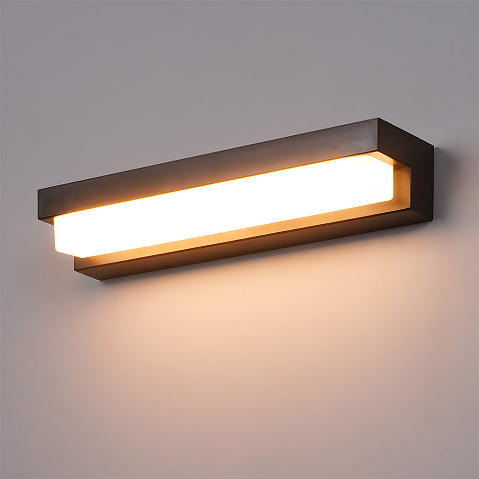Aplique Solar Lineal LED Negro
