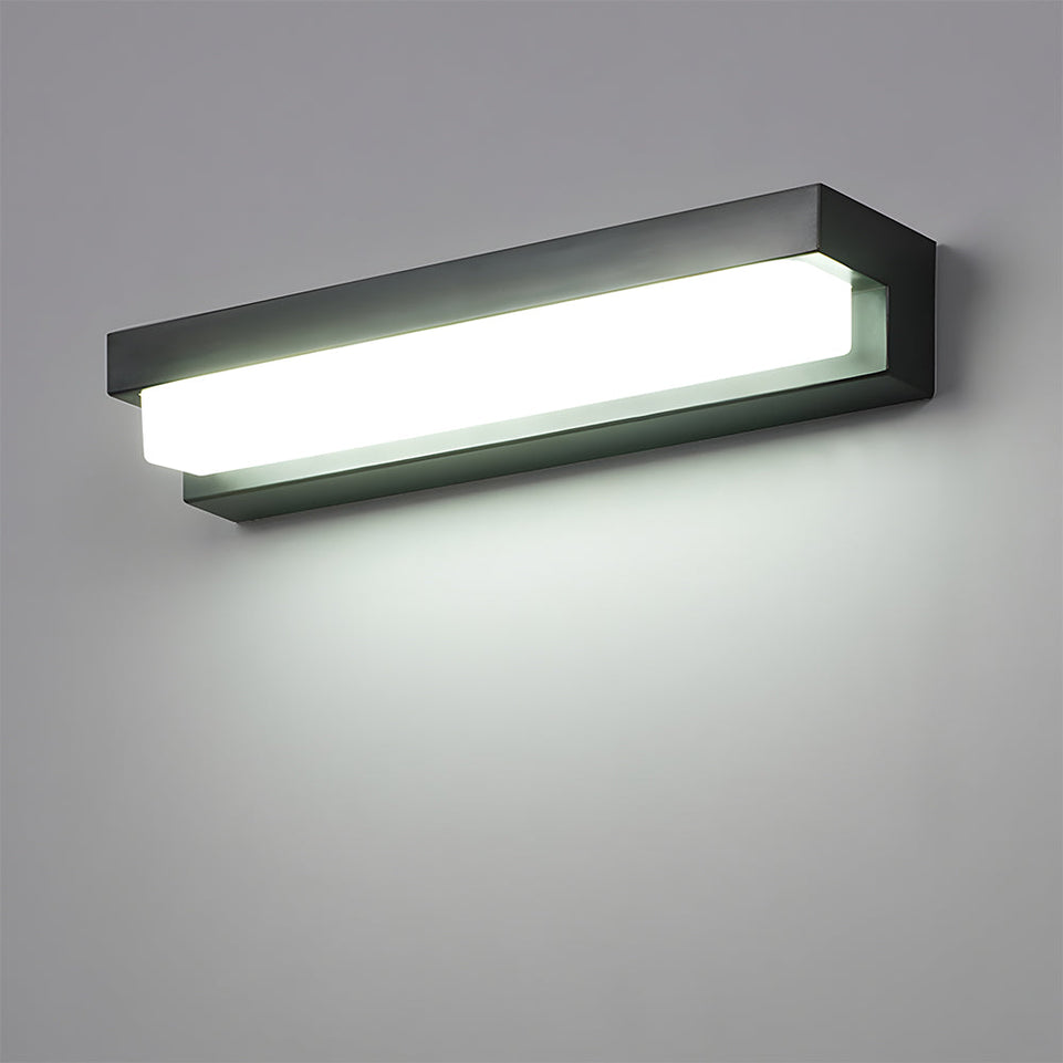 Aplique Solar Lineal LED Negro