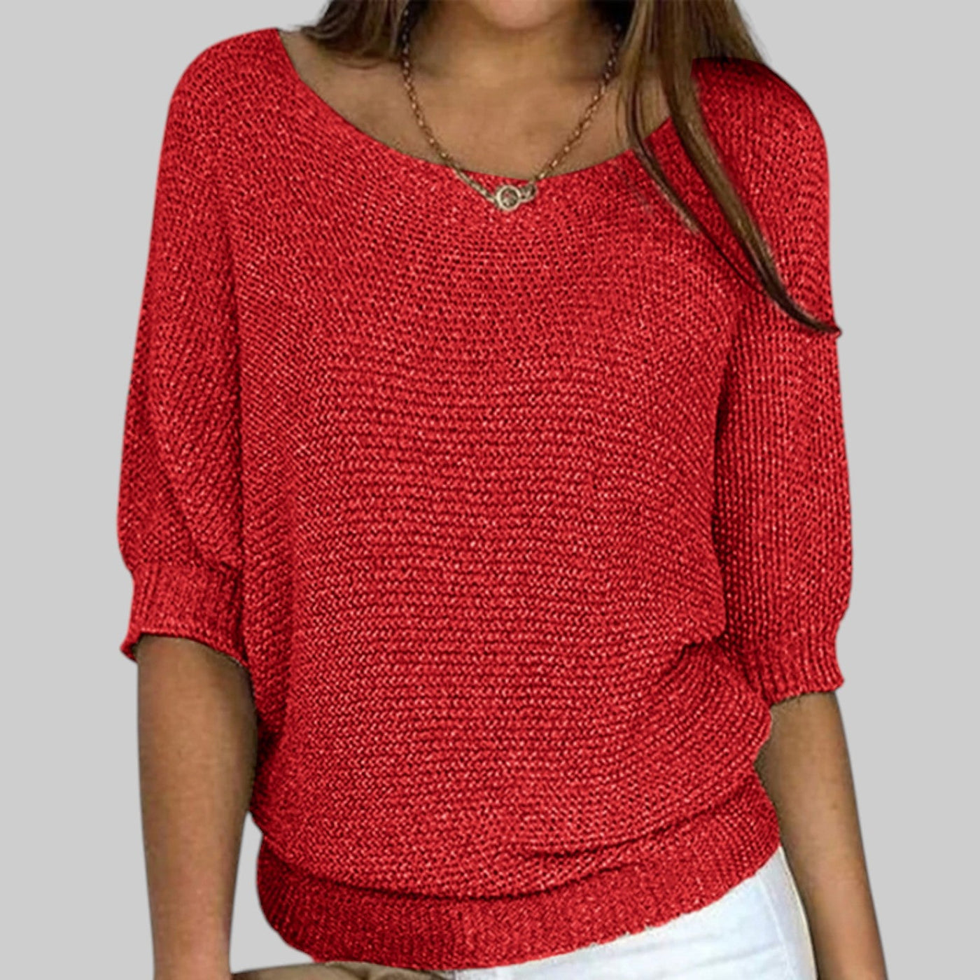 Luigia - Elegante jersey de punto trenzado
