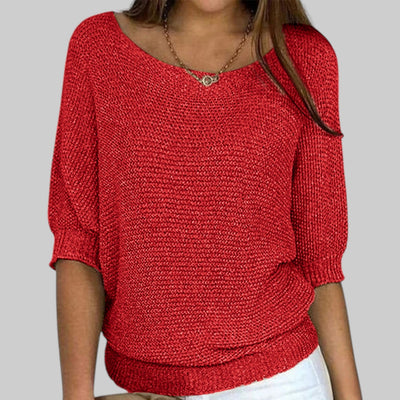Luigia - Elegante jersey de punto trenzado