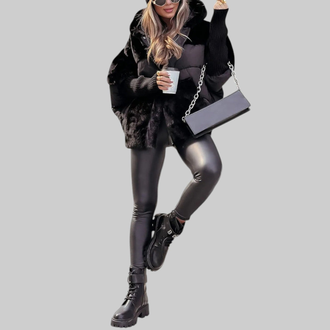 Chaqueta Bomber Riley para Invierno: Cálida, Moderna, con Capucha y Diseño Multicolor