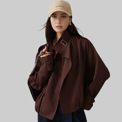 Chaqueta Corta Olivia Elegante: Diseño Sofisticado, Estilo Versátil para Mujer Moderna