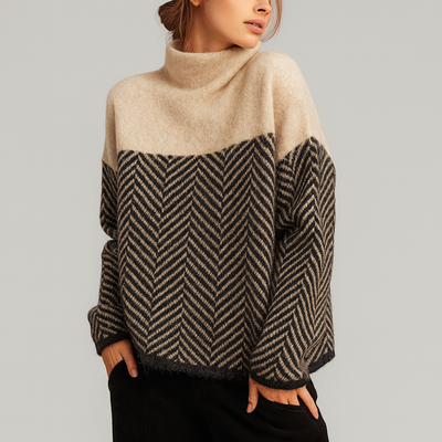 Paulina - Jersey de cuello alto