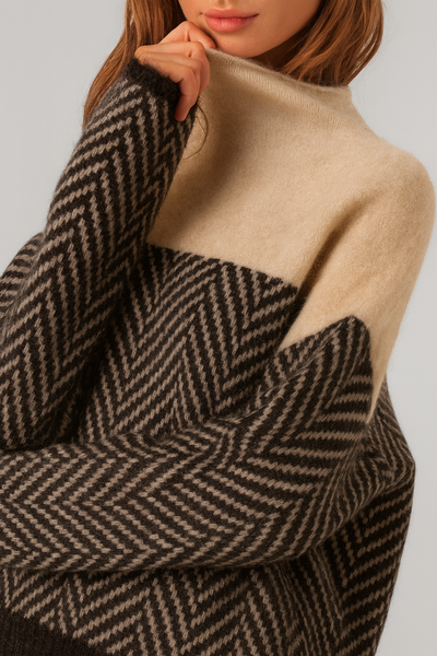 Paulina - Jersey de cuello alto