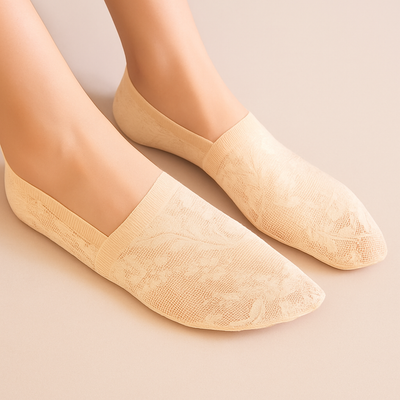 Élise – Pack de 5 Pares de Calcetines Invisibles de Encaje