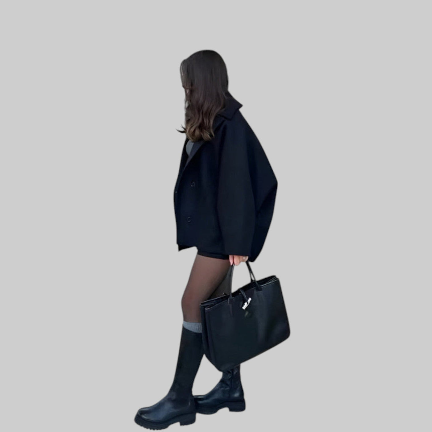 Abrigo de Lana Luna para Mujer: Cálido, Elegante y Estilo Oversize Único