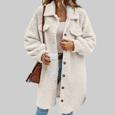 Abrigo Teddy Savannah para Mujer: Suave, Cálido y Elegante Invierno
