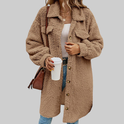 Abrigo Teddy Savannah para Mujer: Suave, Cálido y Elegante Invierno