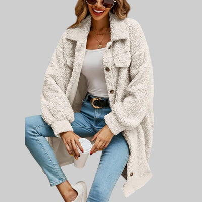 Abrigo Teddy Savannah para Mujer: Suave, Cálido y Elegante Invierno