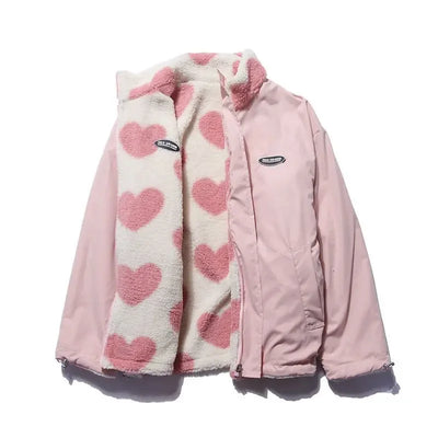 Chaqueta Reversible de Invierno con Forro Aterciopelado