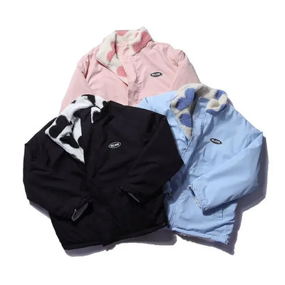 Chaqueta Reversible de Invierno con Forro Aterciopelado