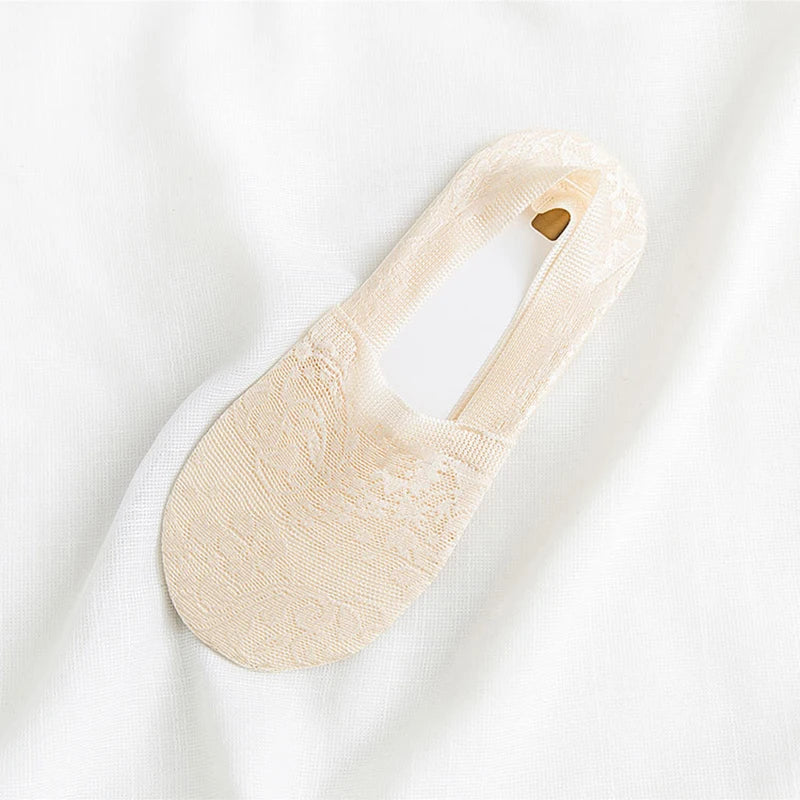 Élise – Pack de 5 Pares de Calcetines Invisibles de Encaje