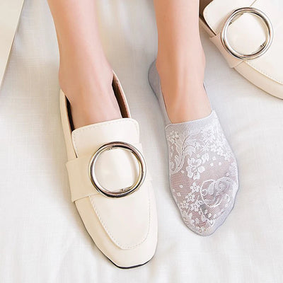 Élise – Pack de 5 Pares de Calcetines Invisibles de Encaje