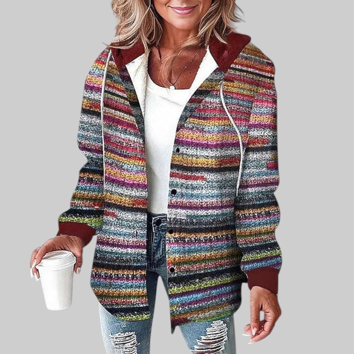 Chaqueta Isabella Abrigada y Elegante para Mujer, Estilo Otoñal Versátil y Confortable