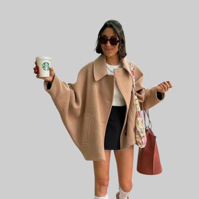 Abrigo de Lana Luna para Mujer: Cálido, Elegante y Estilo Oversize Único