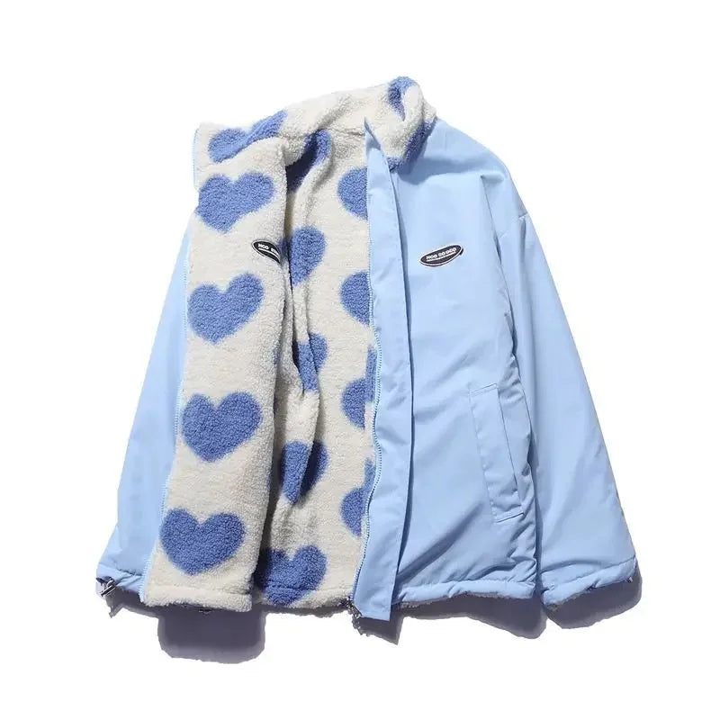 Chaqueta Reversible de Invierno con Forro Aterciopelado