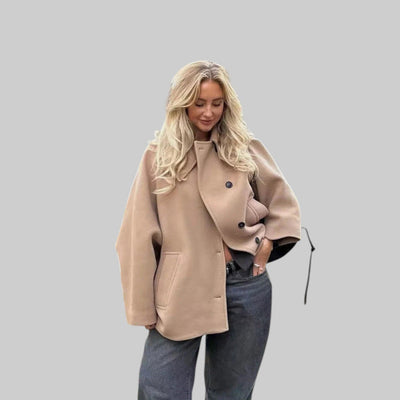 Abrigo de Lana Luna para Mujer: Cálido, Elegante y Estilo Oversize Único