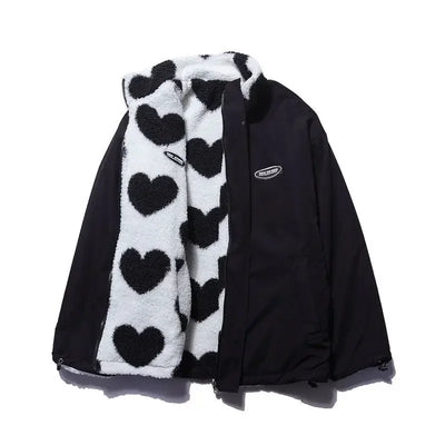 Chaqueta Reversible de Invierno con Forro Aterciopelado