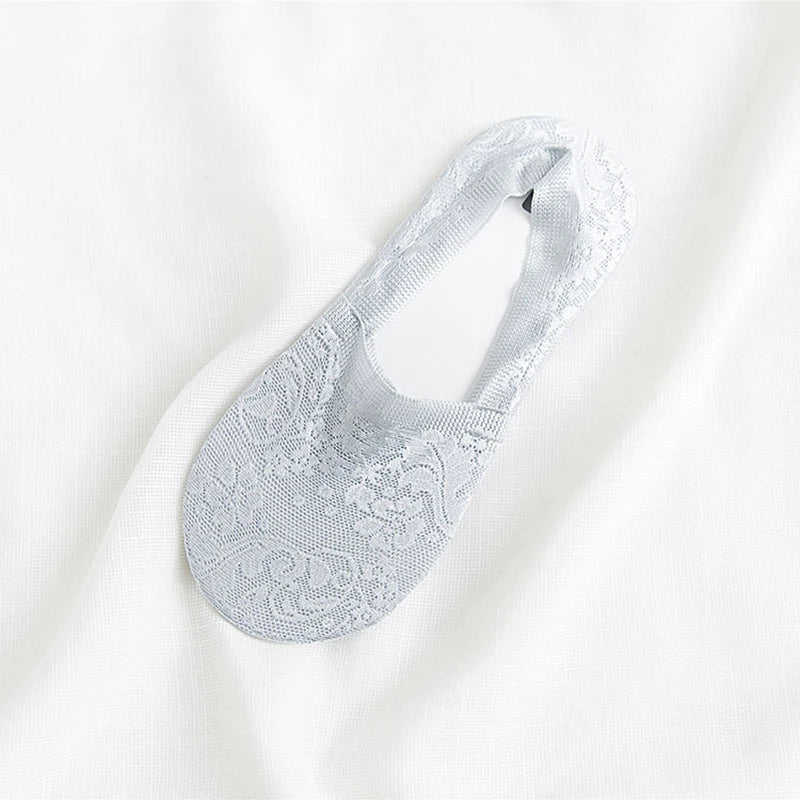 Élise – Pack de 5 Pares de Calcetines Invisibles de Encaje
