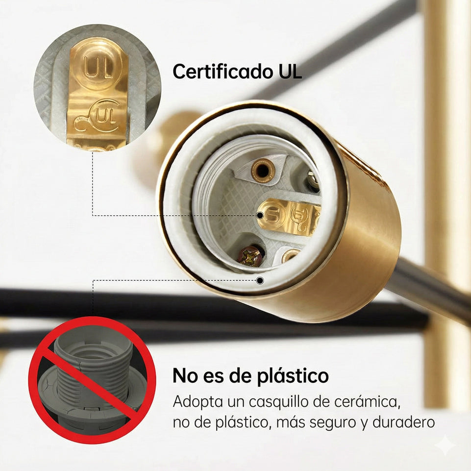 Lámpara Colgante Techo Altura Ajustable