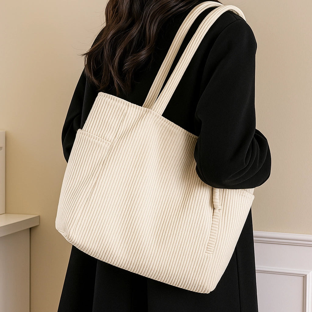 Clara – Bolso Shopper de Pana Elegante