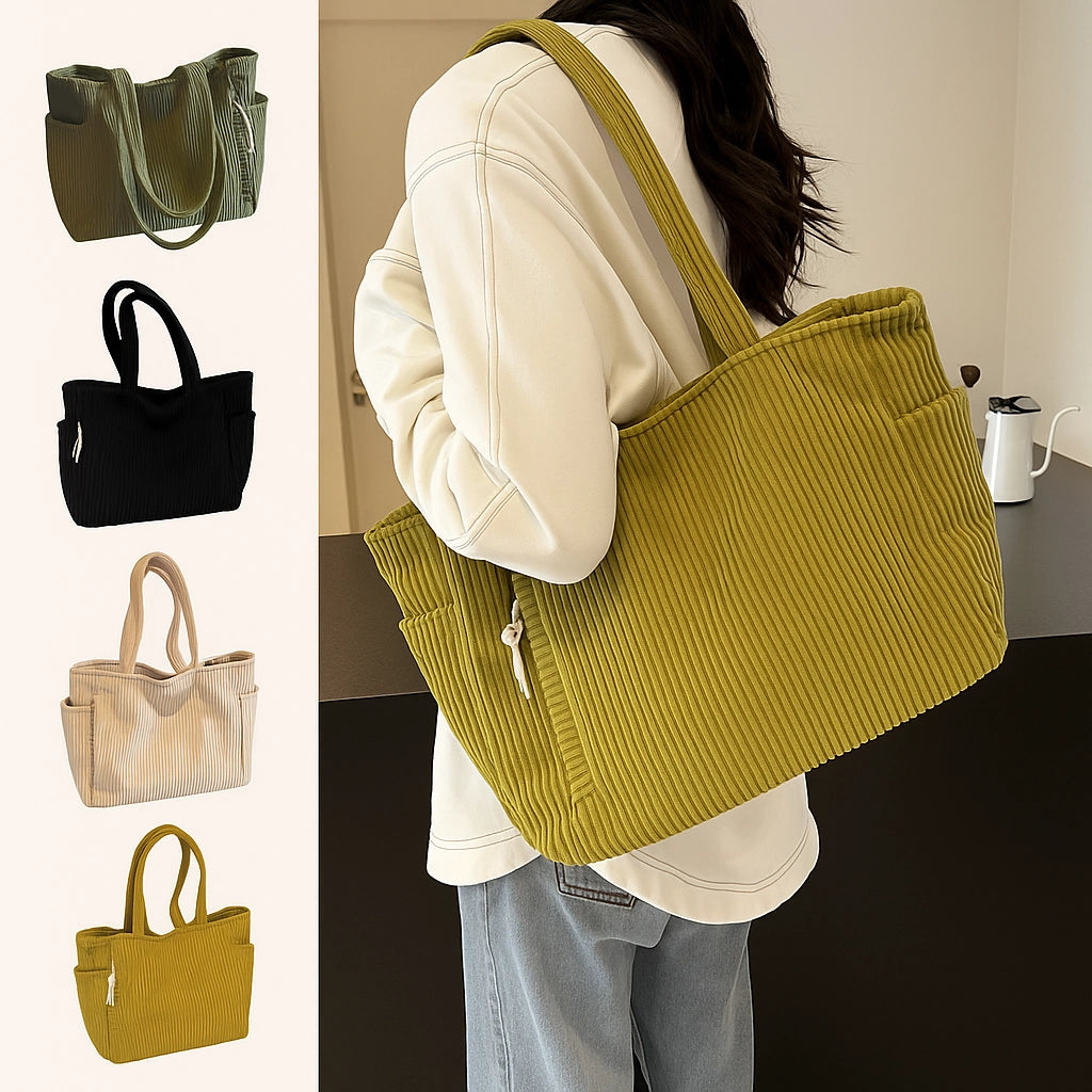 Clara – Bolso Shopper de Pana Elegante