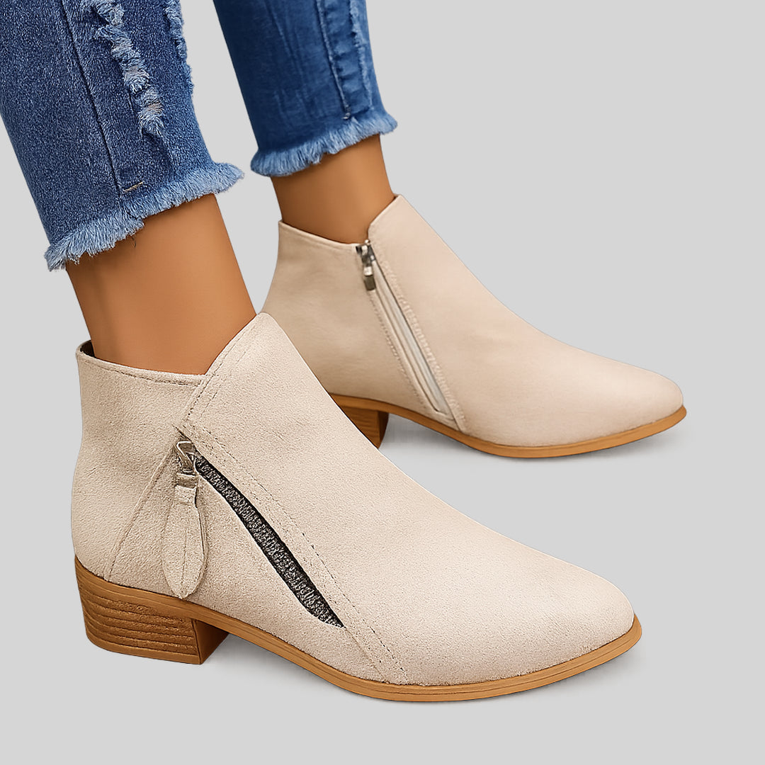 Fiora - Botas vintage de estilo clásico