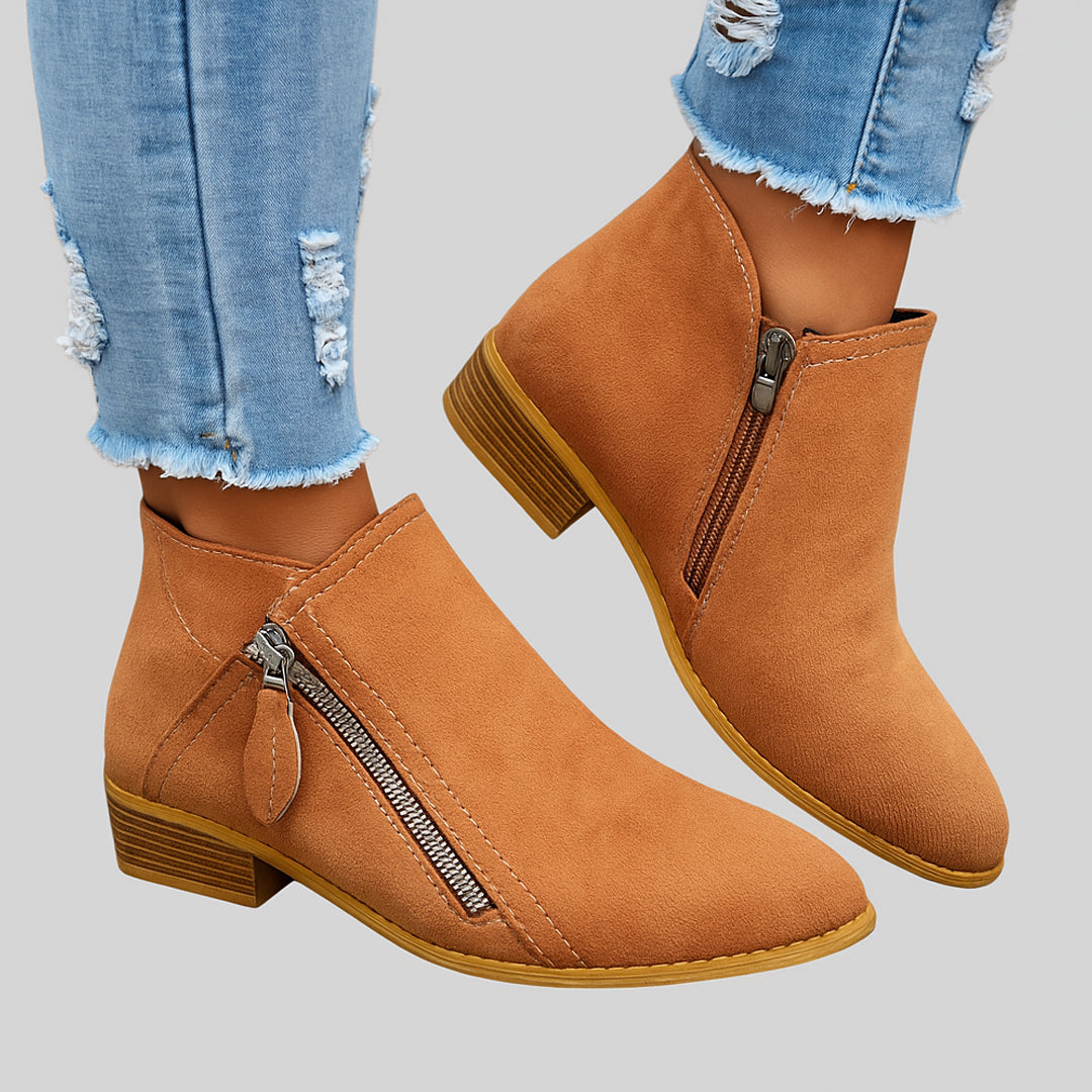 Fiora - Botas vintage de estilo clásico