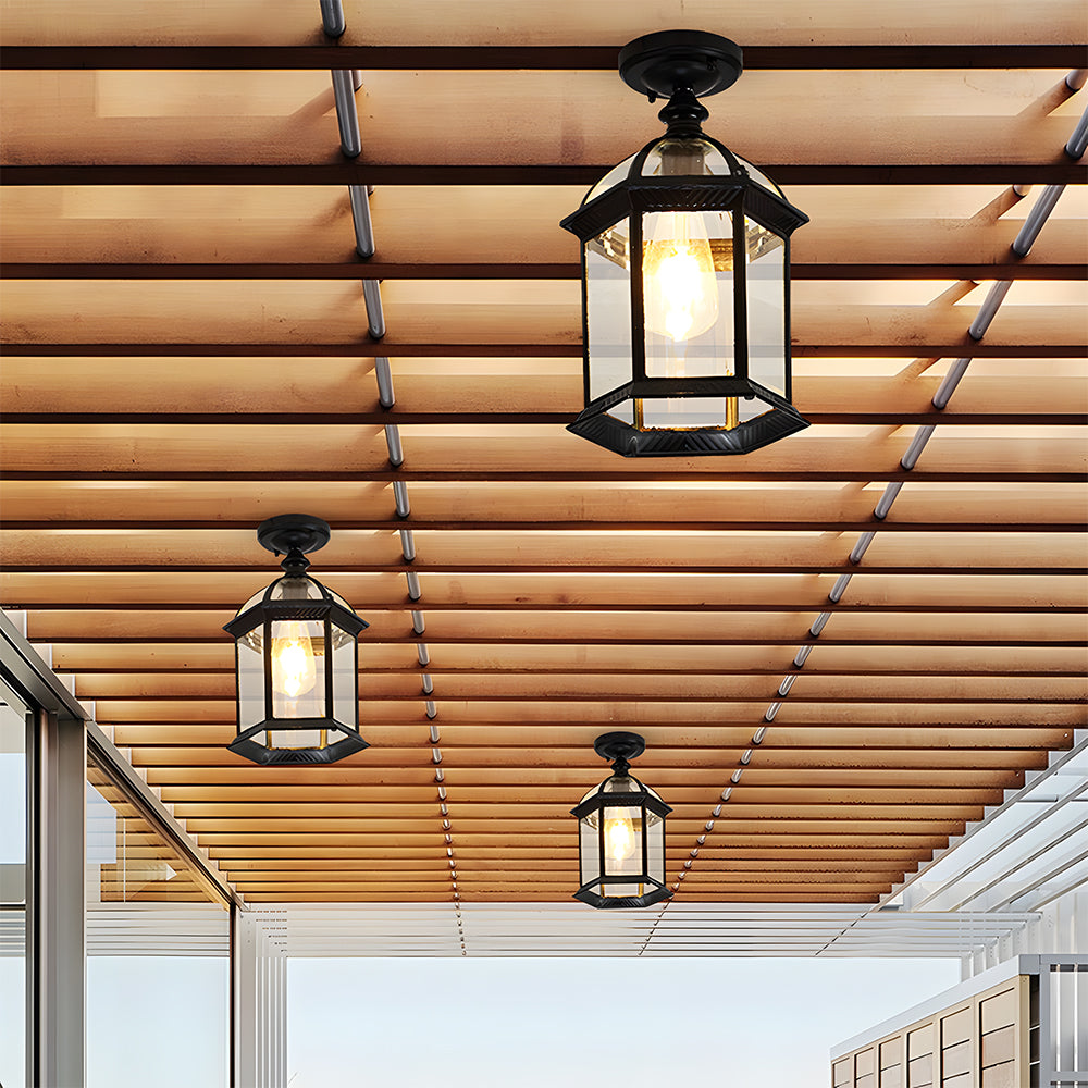 Lámparas Exteriores Vintage Negra IP65