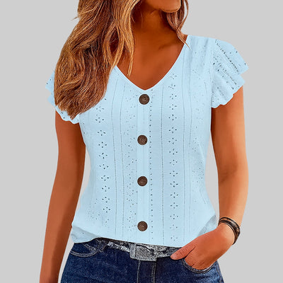 Julieta – Blusa con Botones de Estilo Femenino