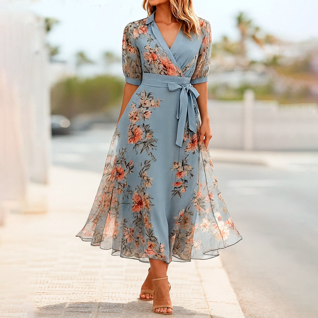 Aurora – Vestido Floral Elegante