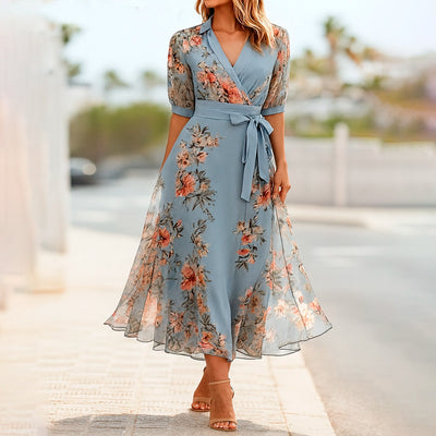 Aurora – Vestido Floral Elegante
