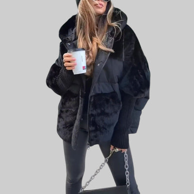 Chaqueta Bomber Riley para Invierno: Cálida, Moderna, con Capucha y Diseño Multicolor