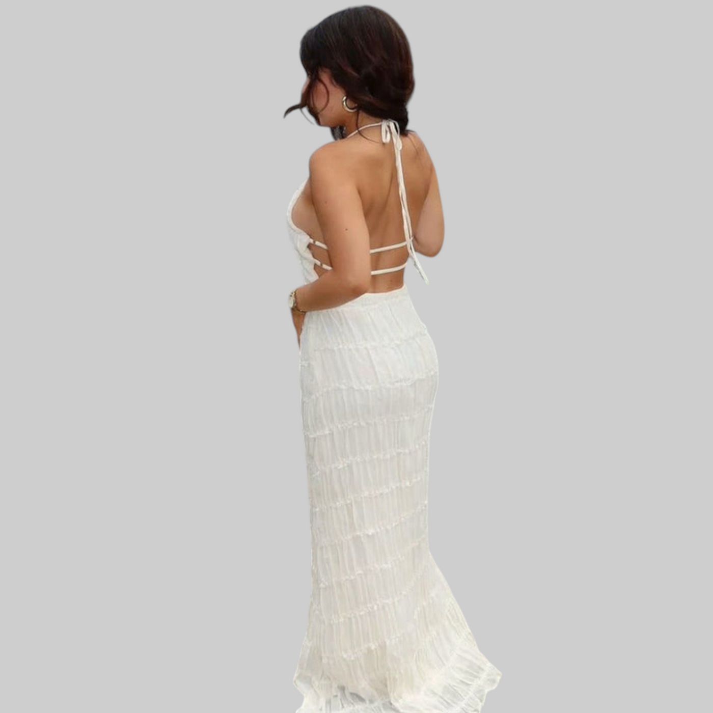Edmea – Elegante vestido maxi con tirantes