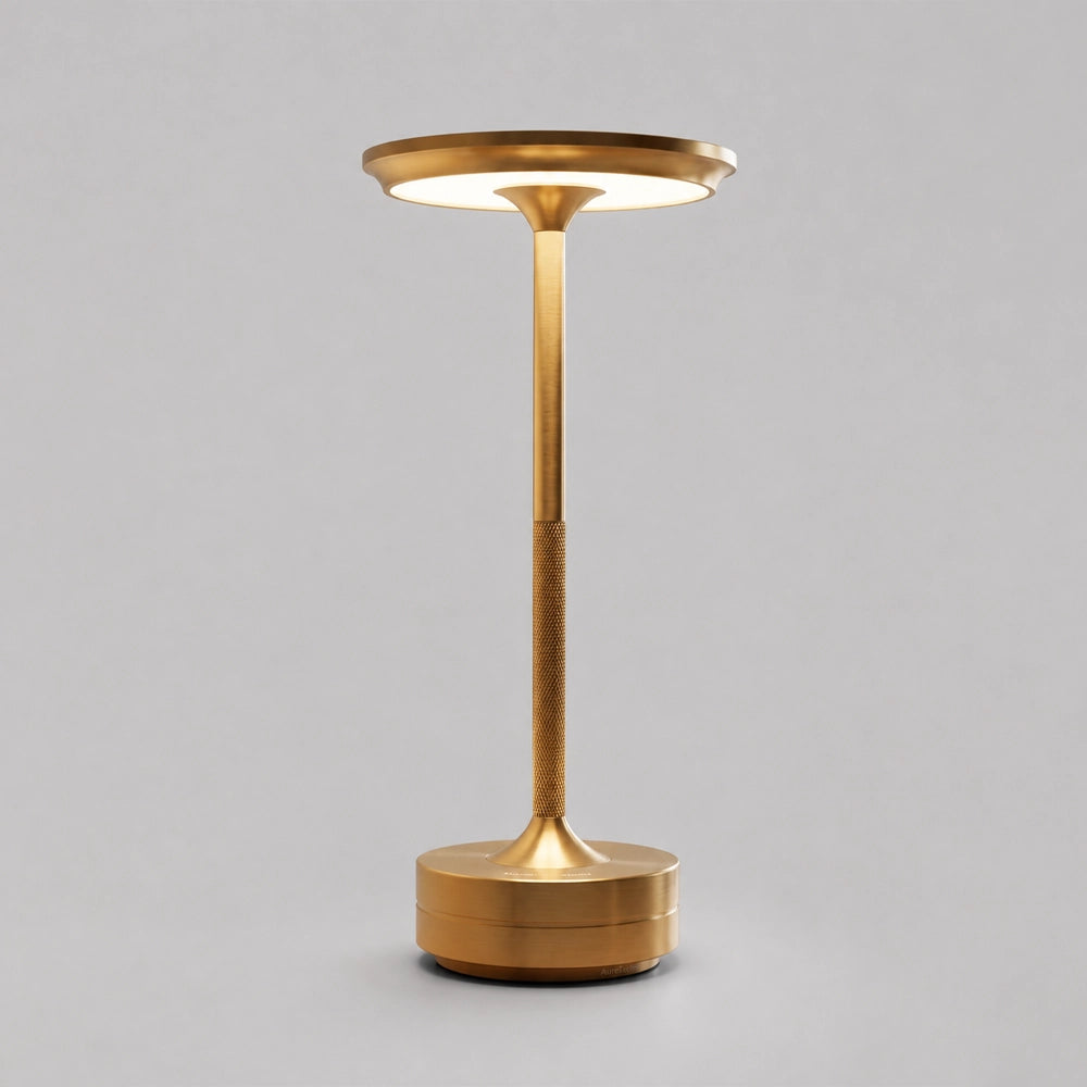 Lámpara de Mesa LED Táctil Recargable con Base de Aluminio