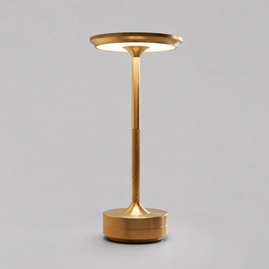 Lámpara de Mesa LED Táctil Recargable con Base de Aluminio