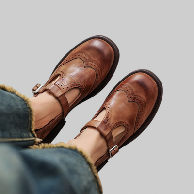 Verda - Elegantes zapatos de piel